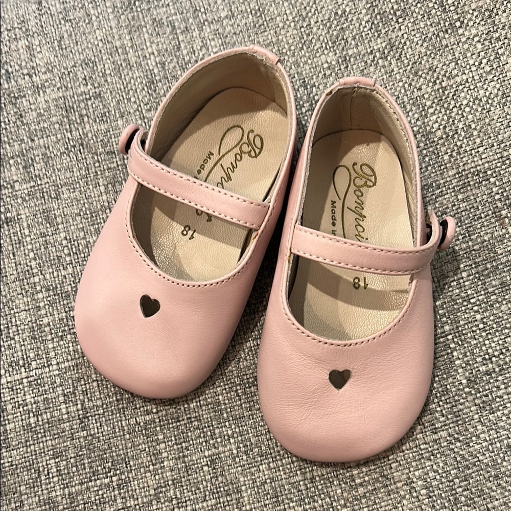 Bonpoint Baby Pink Mary Jane Shoes